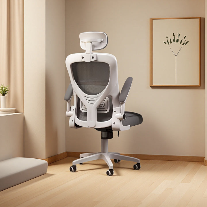 Butaca Ergonómica Ajustable de 13 Posiciones - Inclinación Manual de 11 Niveles, Malla Transpirable, Soporte Lumbar y Base Giratoria para Oficina o Hogar, Ideal para Todas las Estaciones (12 Meses)