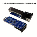 1.25G SFP Mini Transceptor PCBA, Convertidor Gigabit Ethernet con 1x Puerto RJ45 y 1x Ranura SFP, Compatible con Módulos Huawei, Cisco, Intel, Ruijie, Dell SC/LC para Redes y Vigilancia, Sistema de Veedoría, Convertidor Moderno, Construcción Duradera, Co