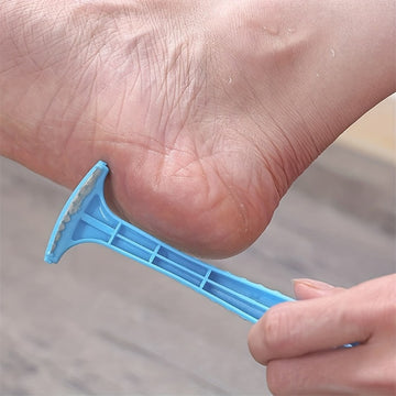 2 Piezas de Quitapelos Portátil - Elimina Eficientemente Pelillos Muertos, Promueve la Salud del Pies - Lima Pedicura de Plástico para el Hogar - Azul