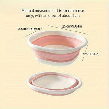 1 pieza, lavabo plegable pequeño para mujeres, ideal para ropa interior y calcetines, diseño rosa lindo, plegable que ahorra espacio, portátil para viajes y almacenamiento, solo lavado a mano, no necesita electricidad, fregadero portátil, artículos esenc