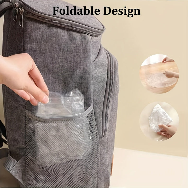 1pc Cubeta Portátil Plegable, Lavabo para Pies, Cubo de Agua Transparente, Recipiente para Pesca, Bandeja Colapsable, Cuenco para Ropa y Cara, Ideal para Viajes, Excursiones y Camping