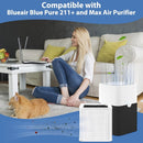 1 pza., 211 Filtro, 211+ Filtros de repuesto, Compatible con Blueair Blue Pure 211+ Filtro plegable, Se adapta a Blue Pure 211+ y Max Air Purifier, Aparatos domésticos