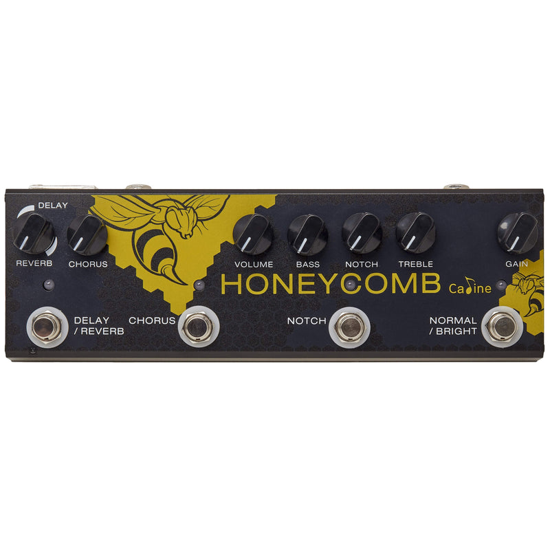 Pedal de Efectos AHAJII Todo en Uno con Coro, Retardo, Filtro Notch y EQ Boost - Procesador Multiefectos Digital, Entrada AUX, Salidas XLR/1/4" - Para Guitarra Acústica/Electrica, Estudio de Grabación y Presentaciones En Vivo - Pedalboard Compacto, Equip