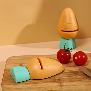 Mini ladrillo de afilar bonito para cocina y hogar, material ABS, sin carga, no requiere batería, herramienta de cocina para afilar cuchillos.