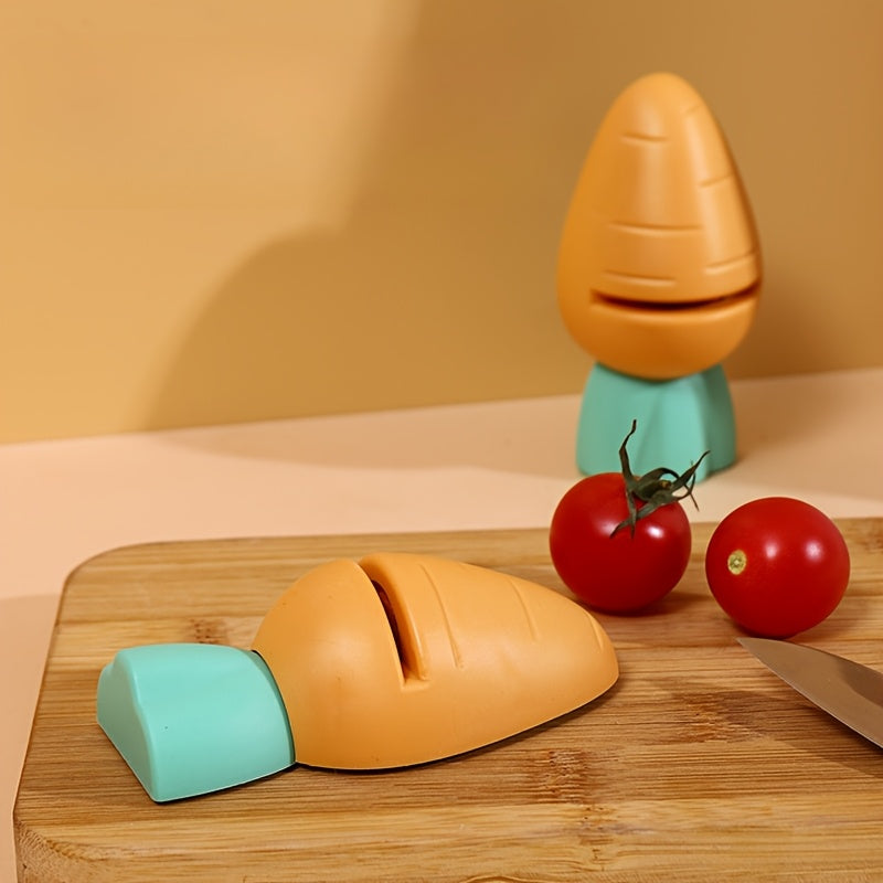 Mini ladrillo de afilar bonito para cocina y hogar, material ABS, sin carga, no requiere batería, herramienta de cocina para afilar cuchillos.