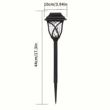 6 unidades de luces de jardín solares LED, luces decorativas para césped al aire libre, polipropileno, batería de níquel, alimentadas por energía solar, ≤36V