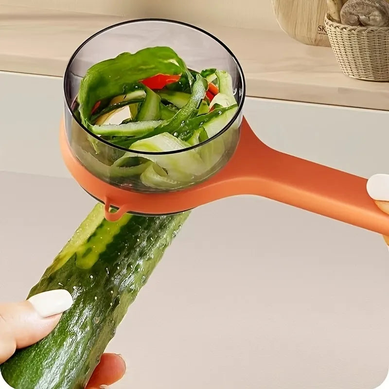 Pelador de frutas y verduras multifuncional 2 en 1
