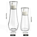 Dispensador de Enjuague Bucal de Vidrio Recargable con Tapa - 150/260ml, Contenedor Transparente para Encimera de Baño para Fácil Portabilidad