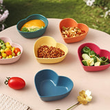 6 platos de plástico en forma de corazón, platos para encurtidos, platos para salsa de carne, recipientes para condimentos, tazones para salsa de queso, platos creativos para salsa de tomate, platos irrompibles para salsas, ideales para acompañamientos,