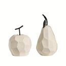 1pc Figura de Fruta de Arcilla Moderna, Diseño de Manzana y Pera, Decoración Temática Espacial para Sala de Estar y Habitación de Jóvenes, Exhibición Versátil para Interior/Exterior, No Necesita Electricidad, Decoración para Sala de Estar