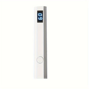 1 lámpara de gel para uñas de mano con pantalla digital, inalámbrica, de secado rápido y diseño compacto para el hogar, salón, viajes - Recargable por USB, pantalla LCD, plástico duradero - Regalo perfecto, accesorios para técnicos de uñas, tecnología de