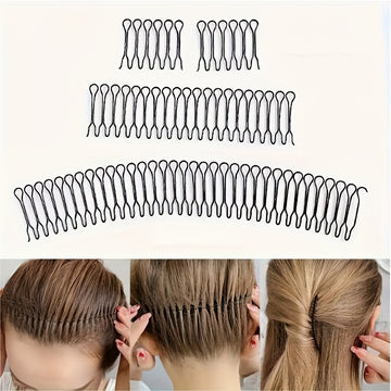 1, 2 o 4 peines invisibles en forma de U para fijar el flequillo, peinetas elegantes para novias, accesorios para el cabello que evitan el resecamiento