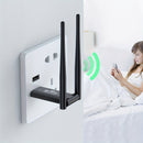 Un amplificador de señal de red inalámbrica USB, extensor de rango WiFi repetidor, potenciador de WiFi de 300Mbps, adecuado para áreas sin señal WiFi en el piso de arriba y abajo.