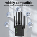 Extensor de señal WiFi potente, amplificador de cobertura, 300 Mbps, con 6 antenas receptoras de alta potencia, modo AP, compatible con puerto Ethernet