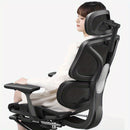 Butaca Ergonómica con Soporte Lumbar - Altura Ajustable, Base de Metal Resistente, Asiento Acolchado - Para Hogar, Gaming, Oficina - Sin Necesidad de Energía, Fácil Montaje - Diseño Moderno en , Asiento Cómodo, Costuras Reforzadas