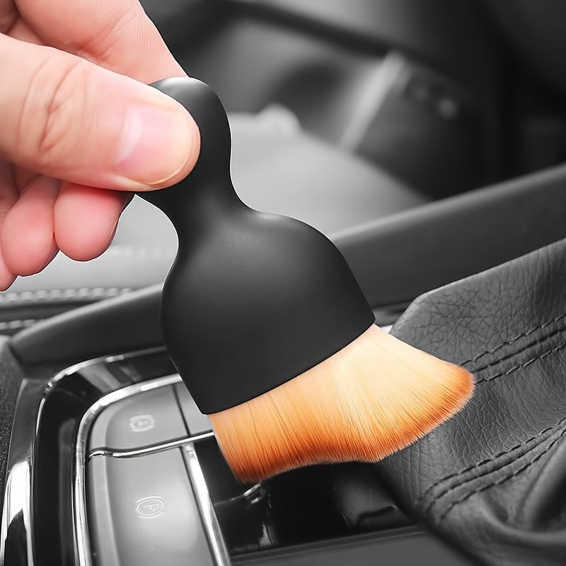 Brocha Avanzada para Limpieza de Detalles del Coche - Cerdas Súper Suaves, Limpieza Delicada, Herramientas Multifuncionales para Eliminar Polvo Interior, Accesorios Esenciales para el Cuidado del Auto