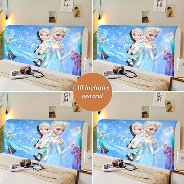1 pieza Funda de Cabecera de Poliéster de Elsa de Hielo - Suave y Cómoda, Adecuada para Habitaciones Infantiles, Agregando Infancia y Vida Mientras Mejora la Atmósfera del Cuarto