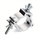 1pc Abrazadera de Aleación de Aluminio para Luces de Escenario, Soporte Rápido y Duradero con Clip, Ganchos Colgantes Plateados 18-21mm 38-52mm para LED PAR, Spotlights y Cabezales Móviles