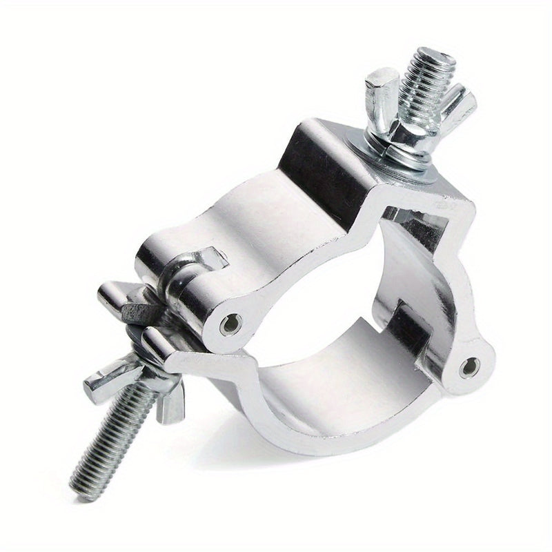 1pc Abrazadera de Aleación de Aluminio para Luces de Escenario, Soporte Rápido y Duradero con Clip, Ganchos Colgantes Plateados 18-21mm 38-52mm para LED PAR, Spotlights y Cabezales Móviles