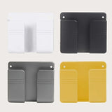 Estante de Almacenamiento Moderno de Fácil Instalación para Cocina con Soporte para Teléfono - Plástico Elegante, Sin Tubos Metálicos, Perfecto para Organizar Esenciales, Estantes