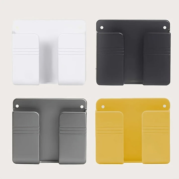 Estante de Almacenamiento Moderno de Fácil Instalación para Cocina con Soporte para Teléfono - Plástico Elegante, Sin Tubos Metálicos, Perfecto para Organizar Esenciales, Estantes