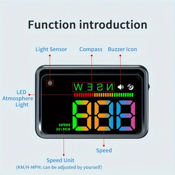 KWHUD Car HUD Head-up Display Universal para todos los modelos de automóviles, sin batería