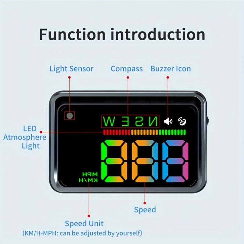 KWHUD Car HUD Head-up Display Universal para todos los modelos de automóviles, sin batería