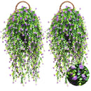 Conjunto de 4, plantas de seguimiento sintéticas diseñadas para imitar hojas de eucalipto, adecuadas para uso al aire libre, resistentes a la radiación UV, ideales para decorar escenas, habitaciones y hogares.