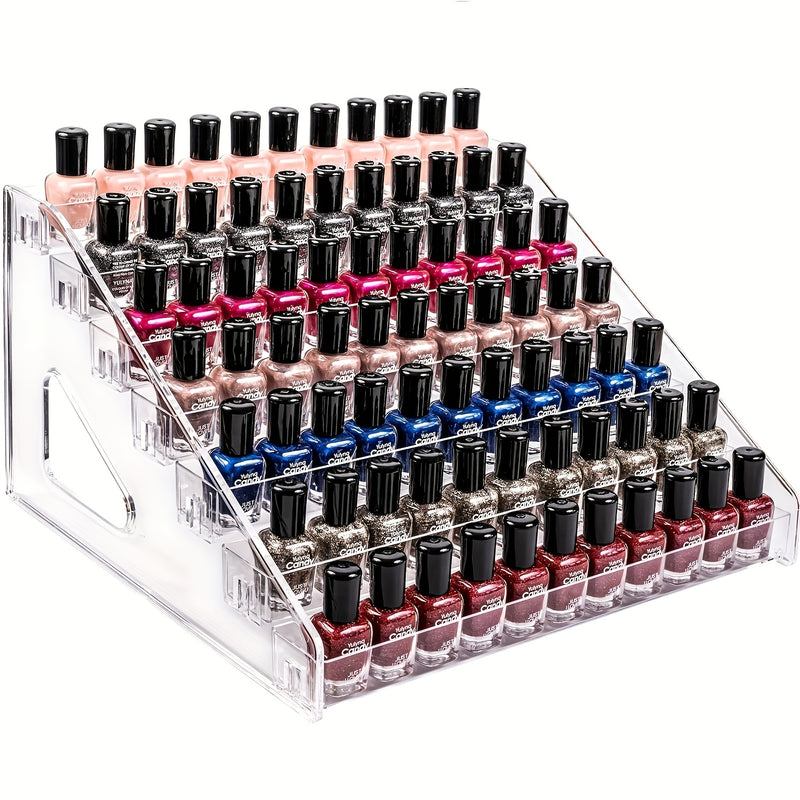Organizador Acrílico Multifuncional, Adecuado para Esmalte de Uñas, Cosméticos, Gafas de Moda y Aceites Esenciales - Fácil Instalación, Soporte Duradero con Superficie Pulida
