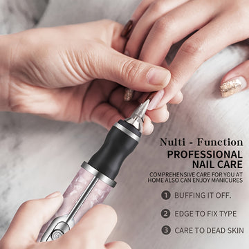 Maquinilla Eléctrica Profesional para Uñas - 20000 RPM con Batería de Litio Recargable USB-C, Herramienta Portátil para Manicura y Arte en Uñas, Gel y Acrílicos - Compatible con Hogar y Salón (Sin Adaptador Necesario) - Ideal para Principiantes y Profesi