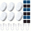 Conjunto de 6 Luces Inteligentes con Sensor de Movimiento AMill - Recargables por USB, Modos de Iluminación Doble (Constante y Por Inducción), Luz Suave Sin Deslumbramiento con Sensor de Fuente Luminosa, Diseño Moderno para Escaleras, Dormitorio, Guarder