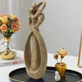 1pc Escultura Abstracta de Pareja Besándose, Estatua de Arte de Resina para Decoración del Hogar y la Oficina, Decoración Moderna para Escritorio y Estante Interior/Exterior, Regalo para el Día de San Valentín, No Se Necesita Electricidad