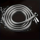 1pc Manguera de ducha de acero inoxidable, anti-torceduras y a prueba de fugas, manguera resistente a alta presión, conexión universal G 1/2", fácil instalación DIY, accesorio de baño