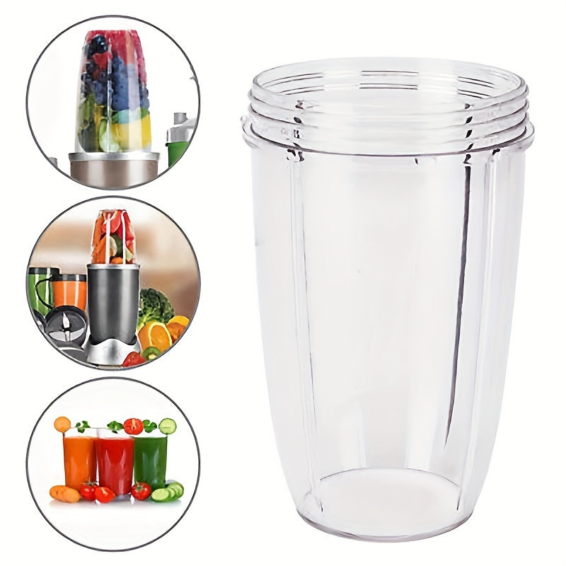 Taza de reemplazo transparente para extractor de jugos Nutribullet 600W/900W, 1 unidad, 18/24/32 oz