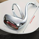 1 pieza de elegante soporte para cubiertos en forma de cisne - plato decorativo moderno de metal con diseño de corazón, aluminio, ideal para fiestas, bodas y uso en el hogar, portacubiertos, plato decorativo, plato de aluminio