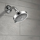 1 cabezal de ducha contemporáneo de 4 pulgadas, 5 modos de rociado, alta presión, montaje en pared/colgado/insertado, sin necesidad de electricidad, rociador estilo spa americano para hogar, hotel y casa de huéspedes
