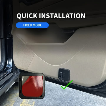 Paquete de 2 luces de bienvenida para puertas de coche LED fáciles de instalar, adecuadas para varios vehículos, coche, SUV, camión, equipo universal de moda, sin batería.