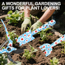 Juego de herramientas de jardín, juego de herramientas de jardín de alta resistencia, regalos de jardinería para mujeres, cultivador de rastrillo de mano con podadoras y rastrillador
