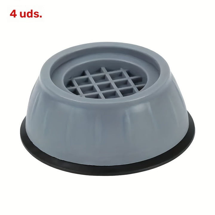Juego de 4 Almohadillas Antivibración para Lavadoras y Secadoras - Reducción de Ruido, Protección de Suelo, Accesorios Esenciales para la Lavandería
