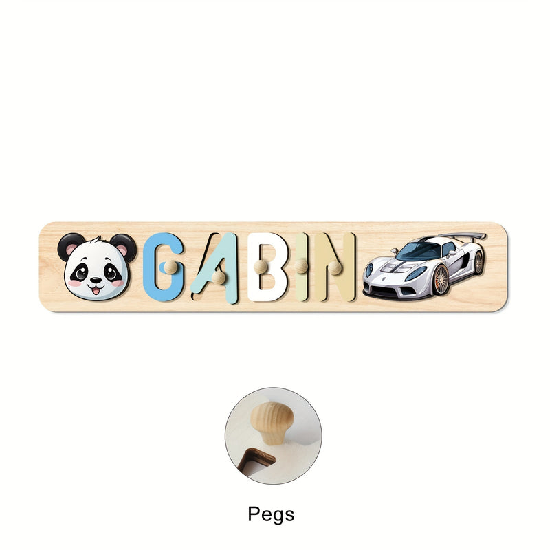 Juguete de rompecabezas de madera personalizado, 4 opciones de diseño, amarillo, no necesita energía, almacenamiento y transporte de arte, perfecto para aprender y familia, ideal para regalos de Navidad y Halloween