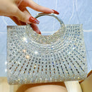 Clutch Brillante con Pedrería para Noches de Fiesta, Bolso de Hombro para Banquetes y Eventos de Fin de Semana, Bolsa de Cena para Mujer que Guarda Maquillaje Diario, Ideal como Regalo