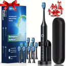 Cepillo eléctrico automático recargable para adultos, 6 modos de limpieza, batería de polímero de litio, carga USB, ≤36V, con cerdas suaves para limpieza profunda de dientes y hilo dental.