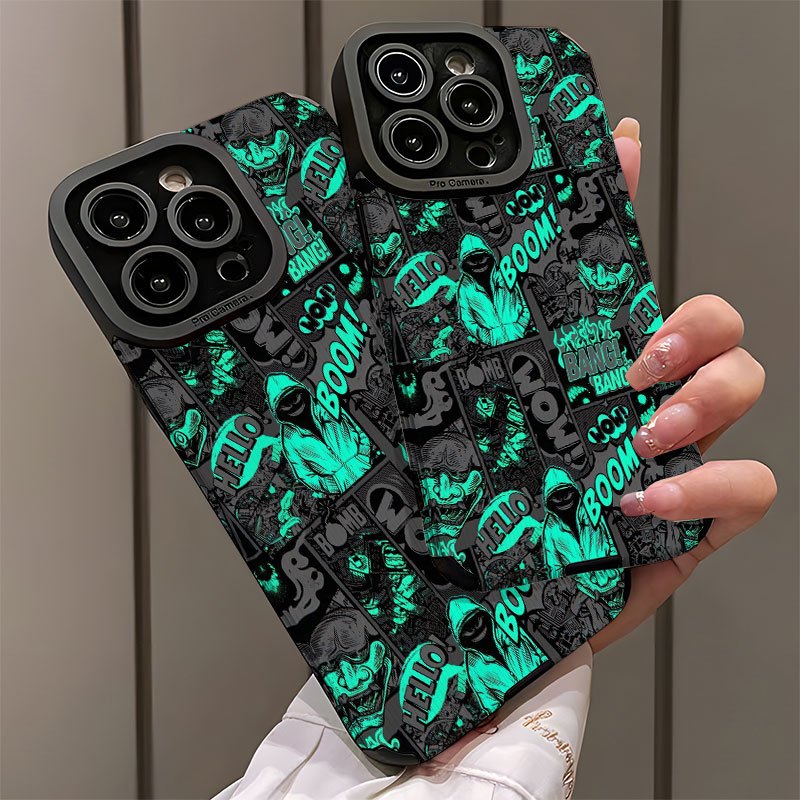 Fundas para teléfono con patrón de chico anime de dibujos animados para iPhone 15/15Plus/15Pro/15ProMax, iPhone 14/14Plus/14Pro/14ProMax, iPhone 13/13Pro/13ProMax, iPhone 12/12Pro/12ProMax, iPhone 11/11pro/11Pro Max/iPhone 7/8/iPhone x/xs Resistente al p