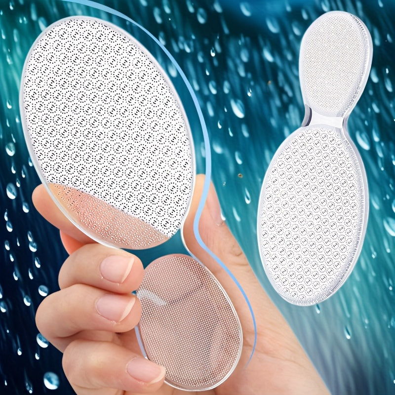 Lima de vidrio nano de doble cara - Herramienta profesional para pedicura, elimina piel muerta y callos, reutilizable y lavable para talones agrietados, pies suaves rápidamente en casa, cuidado de pies | Exfoliación suave | Acabado brillante, esenciales