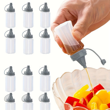Barbacoa al aire libre, botella de condimentos portátil para picnic, botella de extrusión de salsa de tomate doméstica, botella distribuidora de salsas exprimible