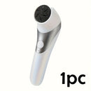 Una máquina de pulir pies eléctrica portátil con carga USB de doble cabeza, herramienta recargable para eliminar el pie y para pedicura, ideal para pulir pies gruesos y cuidar la piel seca, fácil de usar con una cabeza de molienda reemplazable.
