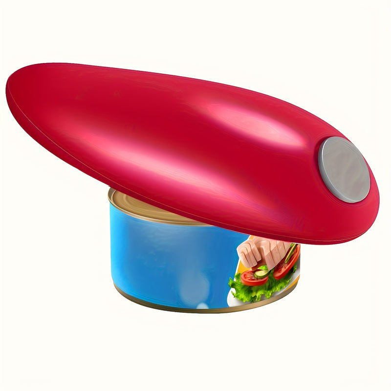 Abrevasos eléctrico ergonómico - Borde suave, abridor de botellas automático, ideal para mayores y personas con limitaciones de movilidad, perfecto para cocina y camping, alimentado por batería AA (batería no incluida), esenciales para camping | Herramie