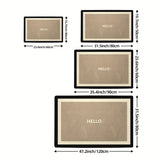 1 alfombra para puerta, estilo europeo, resistente al desgaste y fricción, antideslizante, para entrada, pasillo o corredor