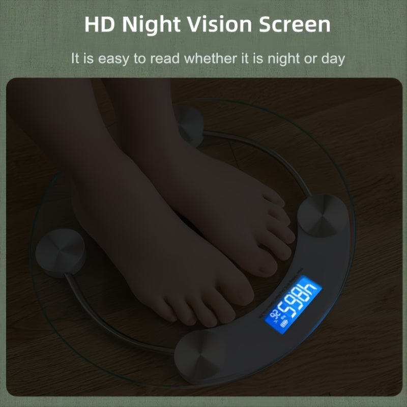 Báscula de Baño Inteligente Digital 1pz, Pantalla LCD, Capacidad de 180kg, Medición Precisa del Peso, Seguimiento del Progreso, Herramientas de Baño, Esencial para el Baño