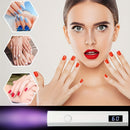 Lámpara de uñas portátil mini mano con pantalla digital - Gel rápido, inalámbrico, fácil de llevar, ideal para salones de casa y viajes, recargable por USB, sin aceite, lámpara sin perforación | Lámpara cilíndrica | Diseño compacto, lámpara de arte de uñ